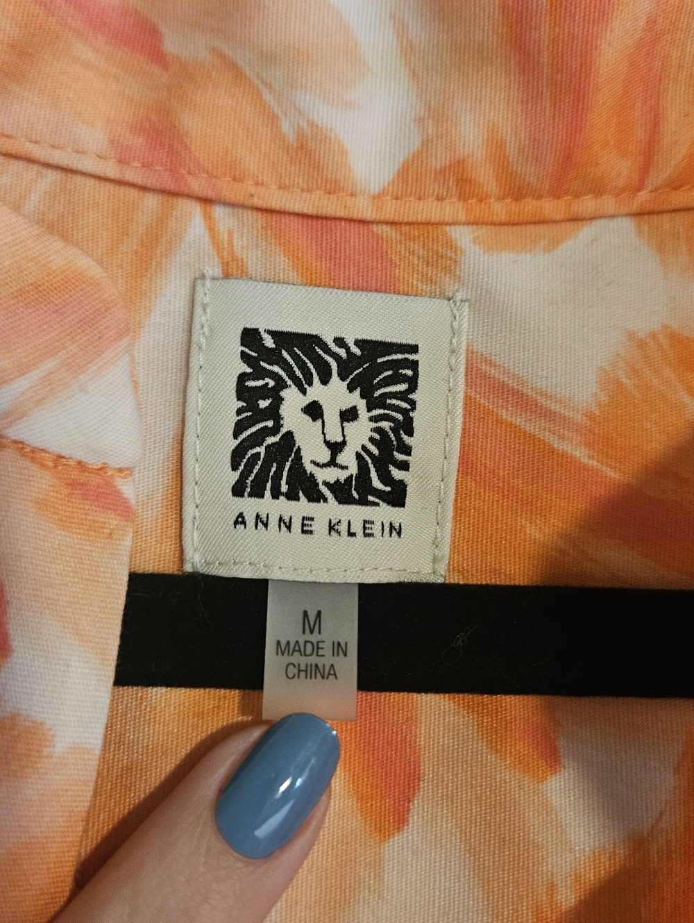 Anne Klein Orange Floral Dress - Picture 2 of 5